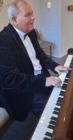 David playing piano